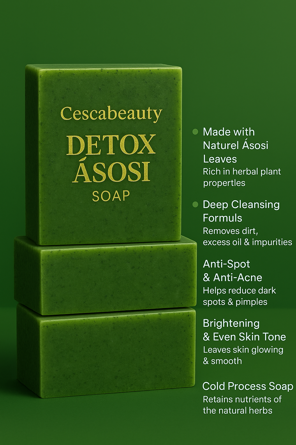 Cescabeauty Detox Ásosi Soap – Anti-Acne & Brightening
