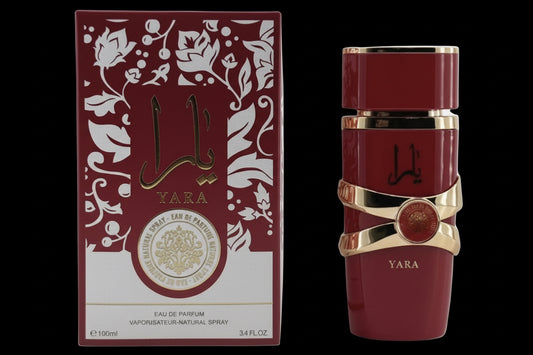 Yara Moi by Lattafa - Elegant Caramel & Peach Eau De Parfum (3.4 oz)