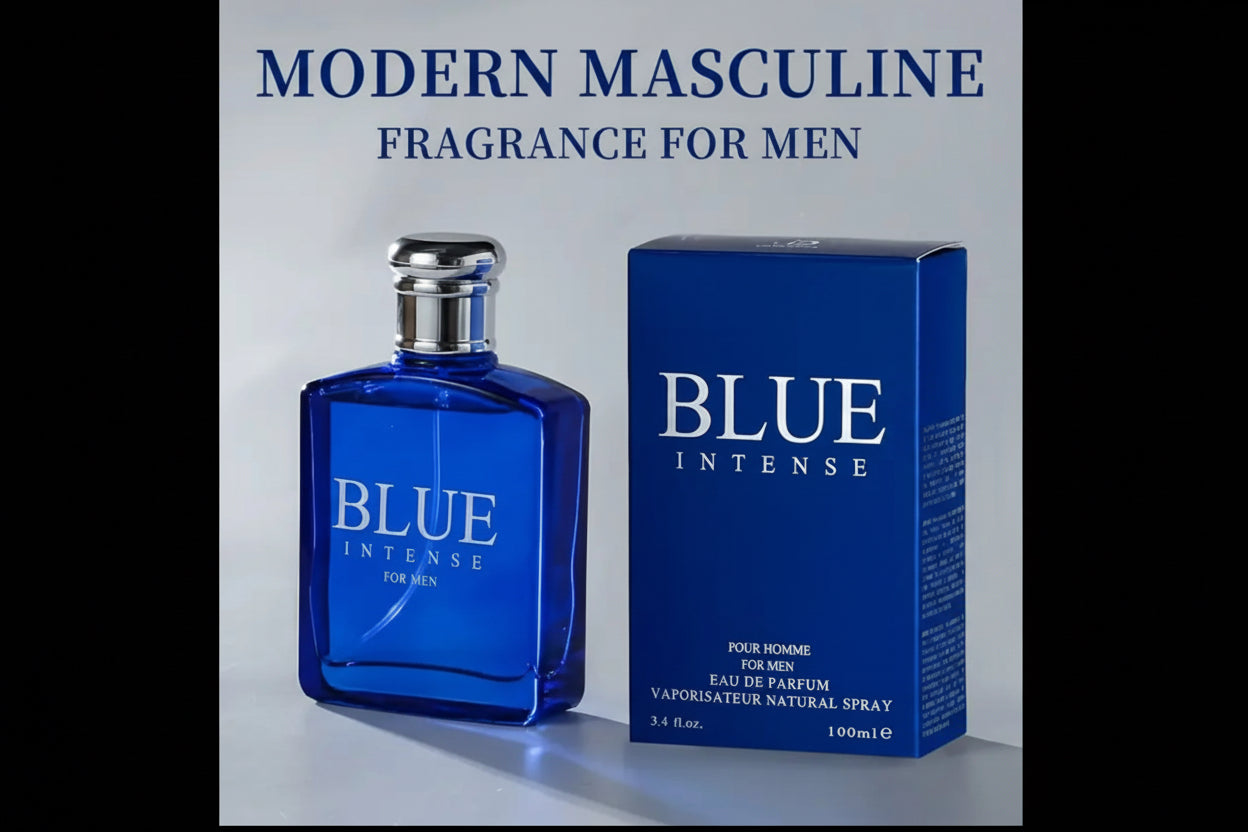 Blue Intense for Men – Eau de Parfum – Fresh & Woody Fragrance for Men