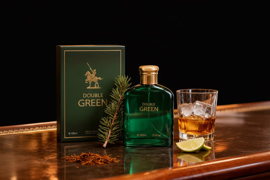 Double Green – Eau de Toilette for Men – Fresh & Earthy Adventure Fragrance – 100ml