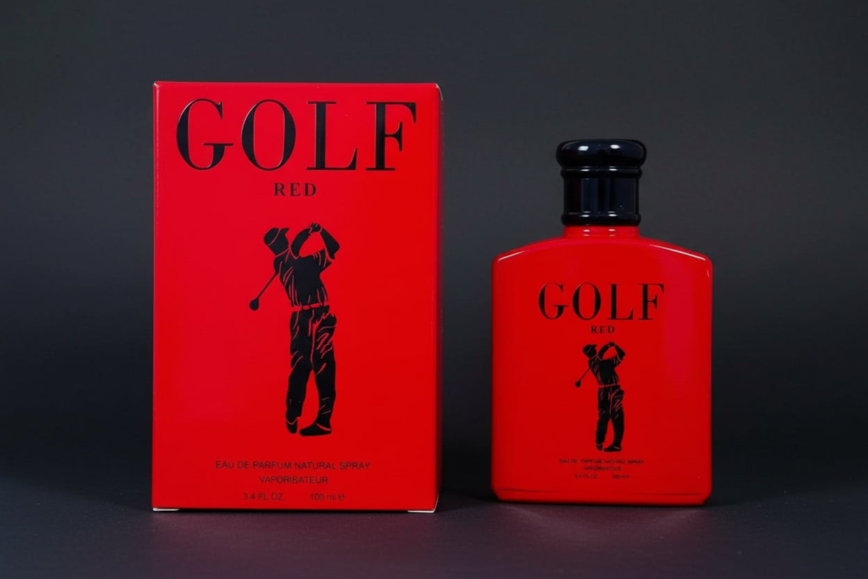Golf Red – Eau de Parfum for Men – Sporty & Energizing Fragrance – 100ml