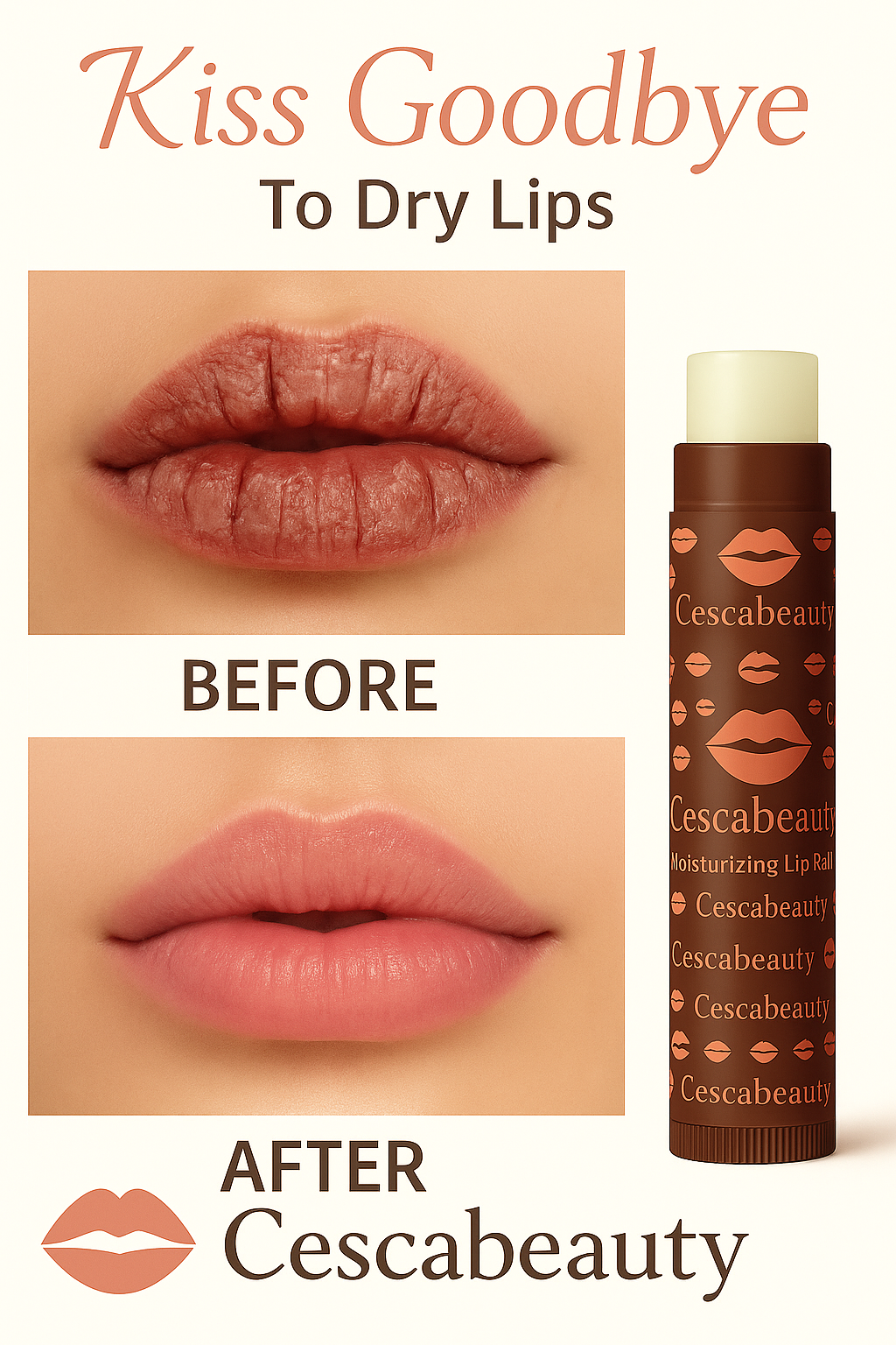 Cescabeauty Moisturizing Natural Hydrating Lip Balm