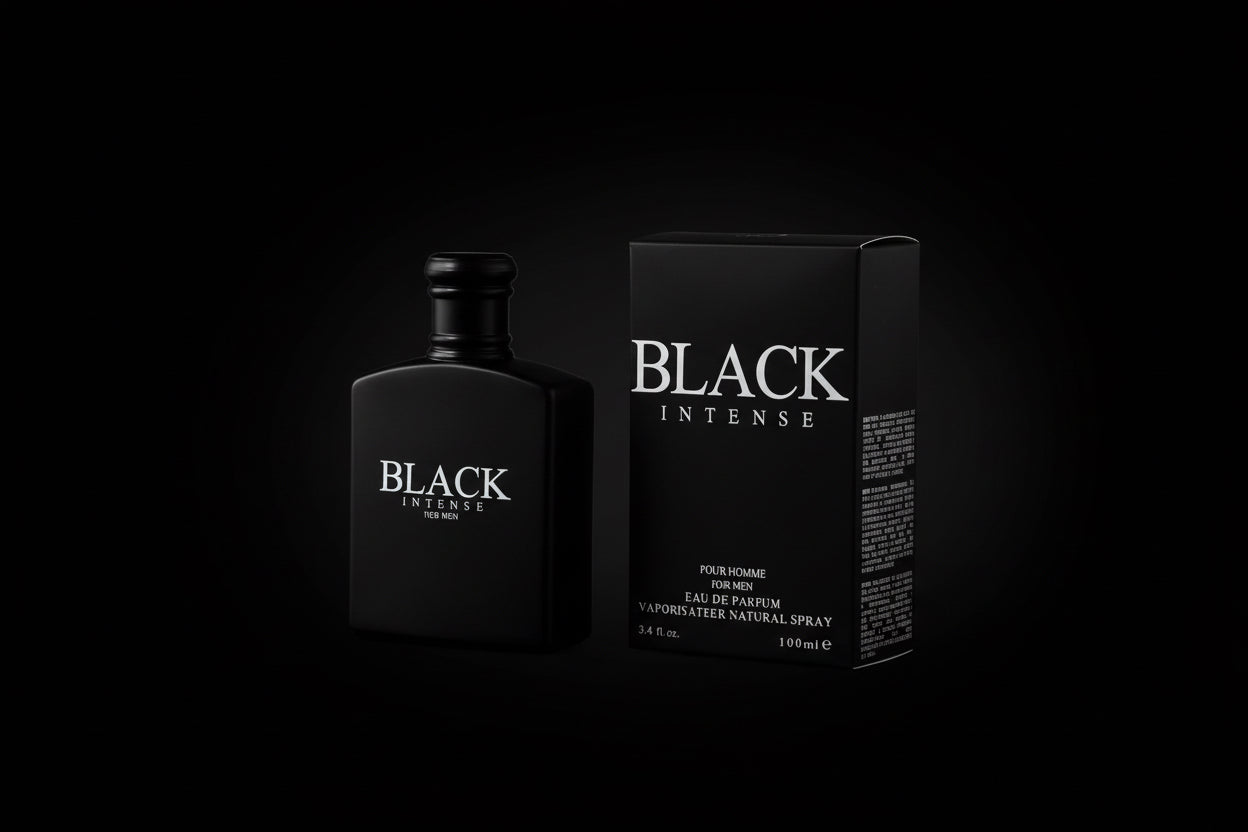 Black Intense for Men – Woody Aromatic Eau de Parfum – Sophisticated Masculine Fragrance – 100ml