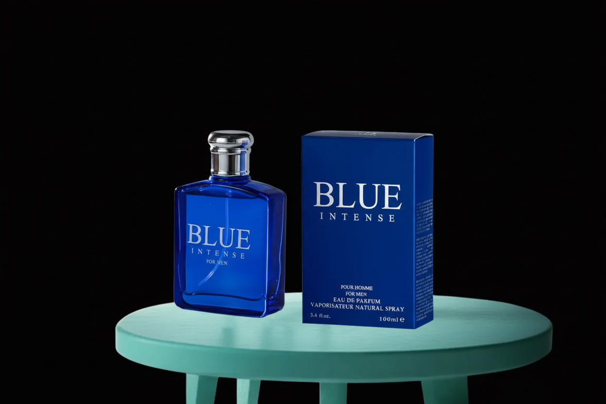 Blue Intense for Men – Eau de Parfum – Fresh & Woody Fragrance for Men