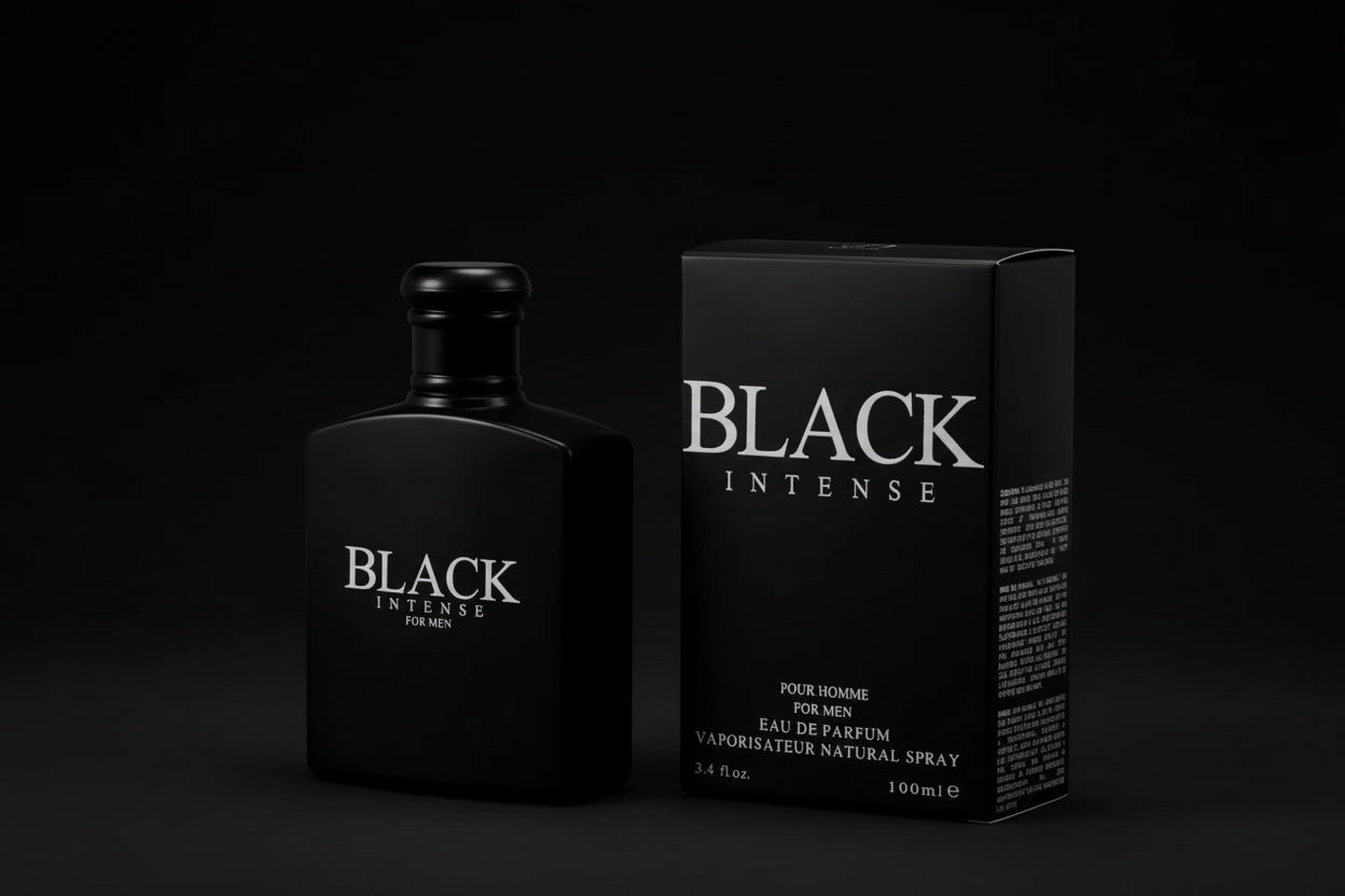 Black Intense for Men – Woody Aromatic Eau de Parfum – Sophisticated Masculine Fragrance – 100ml