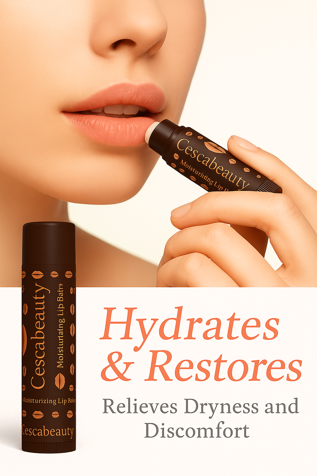 Cescabeauty Moisturizing Natural Hydrating Lip Balm