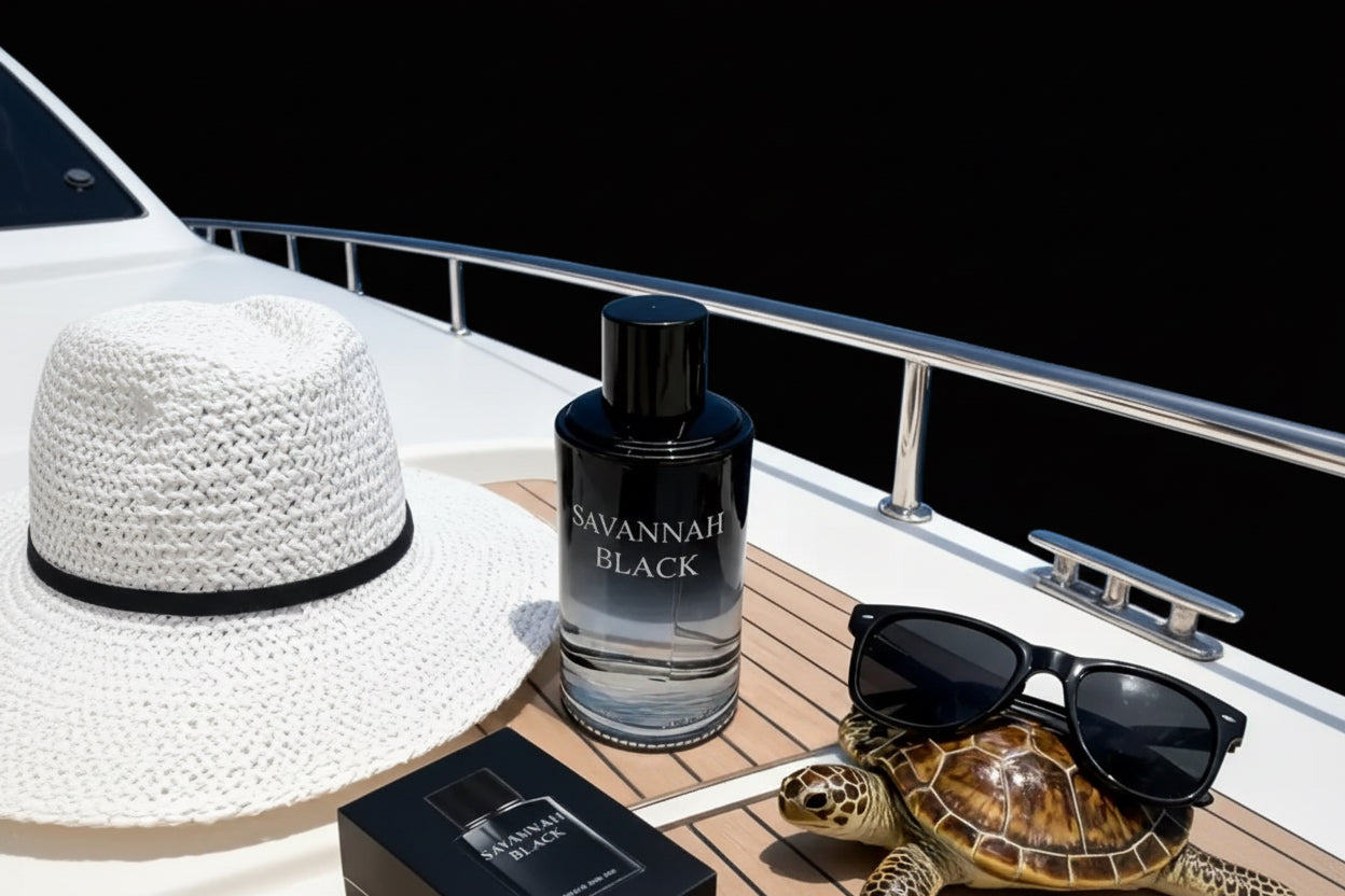 Savannah Black – Eau de Parfum – Coastal & Bold Masculine Fragrance – 100ml